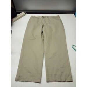 IZOD Golf Pants Mens 40x31 Tan Polyester Classic Straight Fit Lightweight